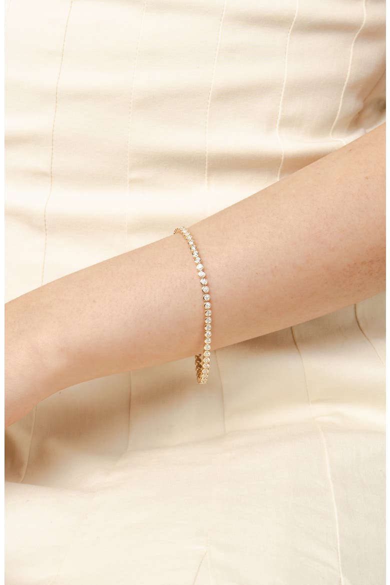 Diamond Bezel Tennis Bracelet, Alternate, color, 14K YELLOW GOLD