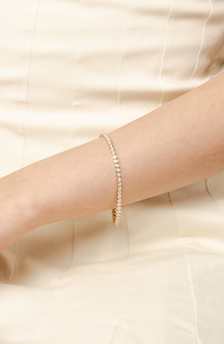 VALANI ATELIER Diamond Bezel Tennis Bracelet, Alternate, color, 14K Yellow Gold