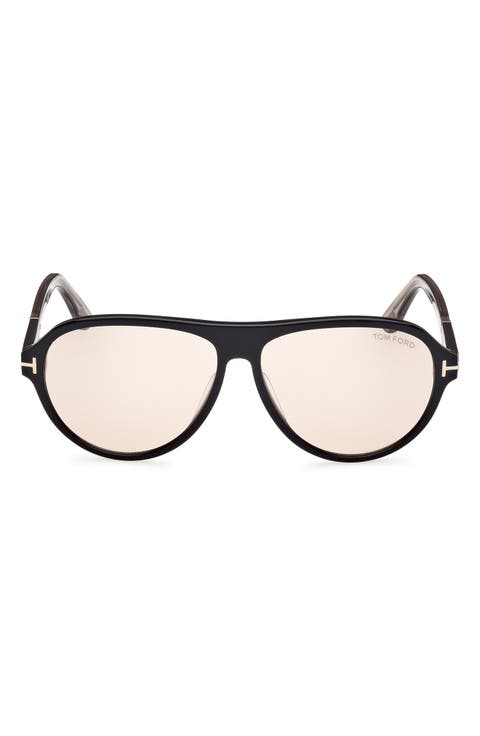 Quincy 59mm Pilot Sunglasses