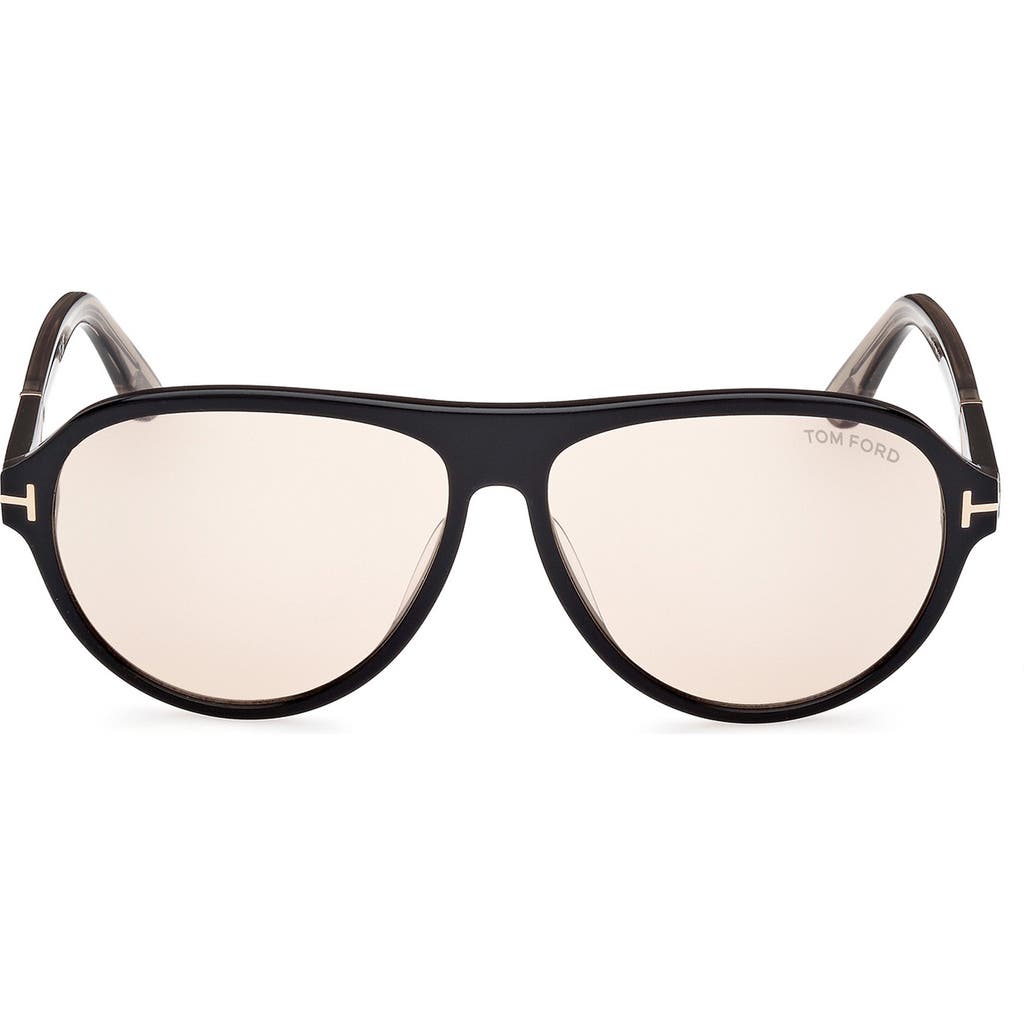Tom Ford Quincy 59mm Pilot Sunglasses