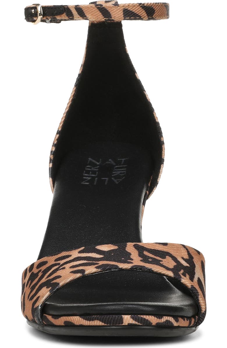Naturalizer Jules Ankle Strap Sandal, Alternate, color, Leopard Print Fabric
