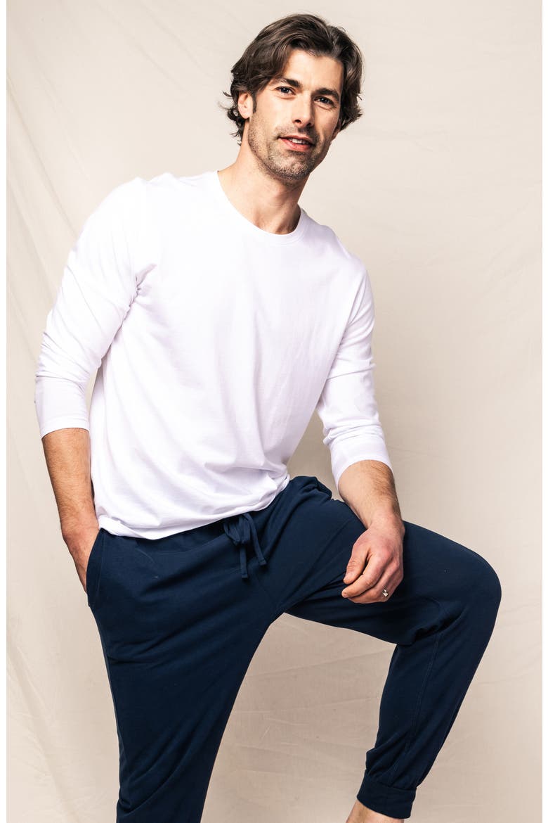 Pima Cotton Pants, Alternate, color, NAVY