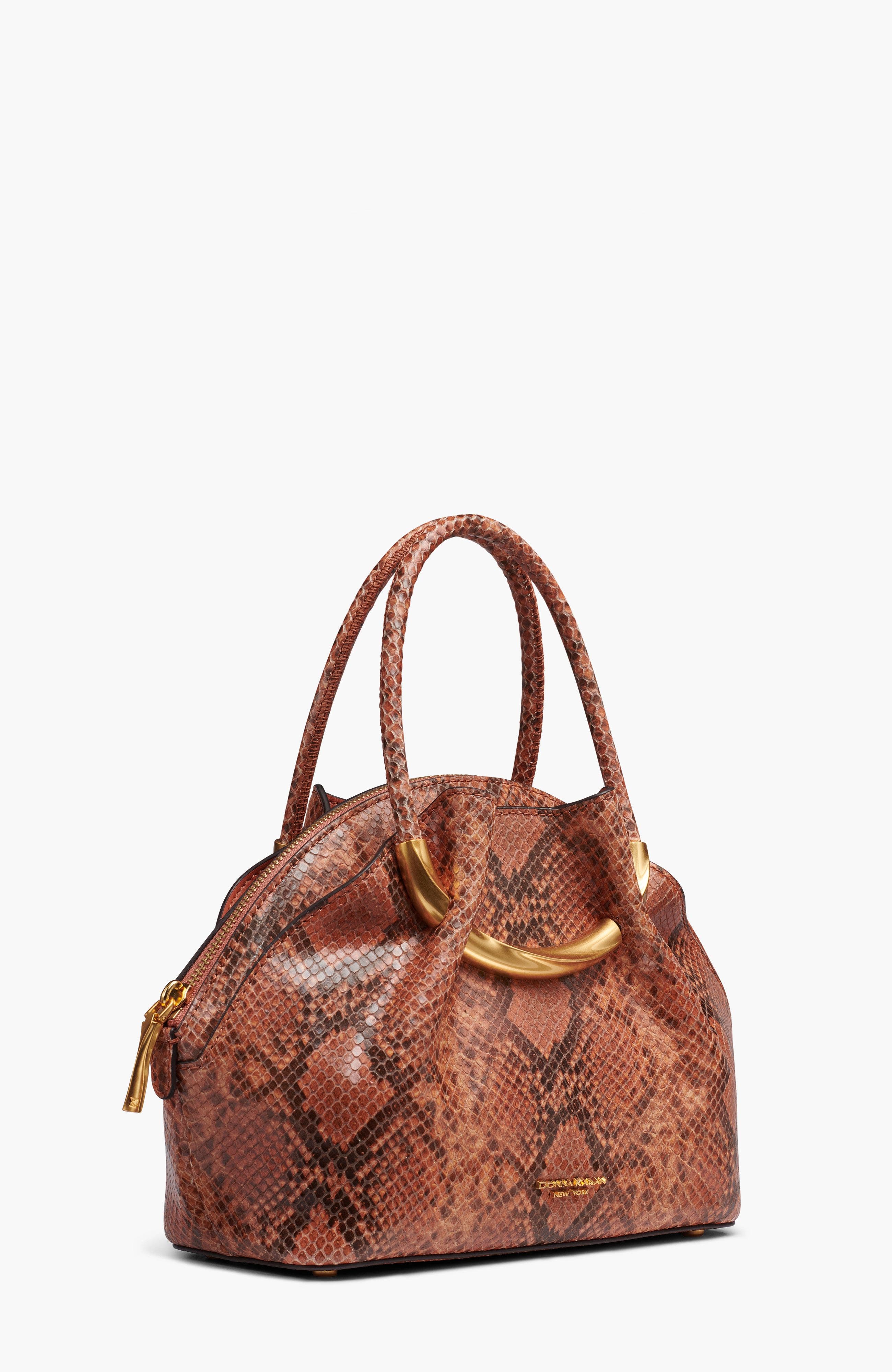 Donna Karan New York Oxford Snake Crossbody, Alternate, color, Amber