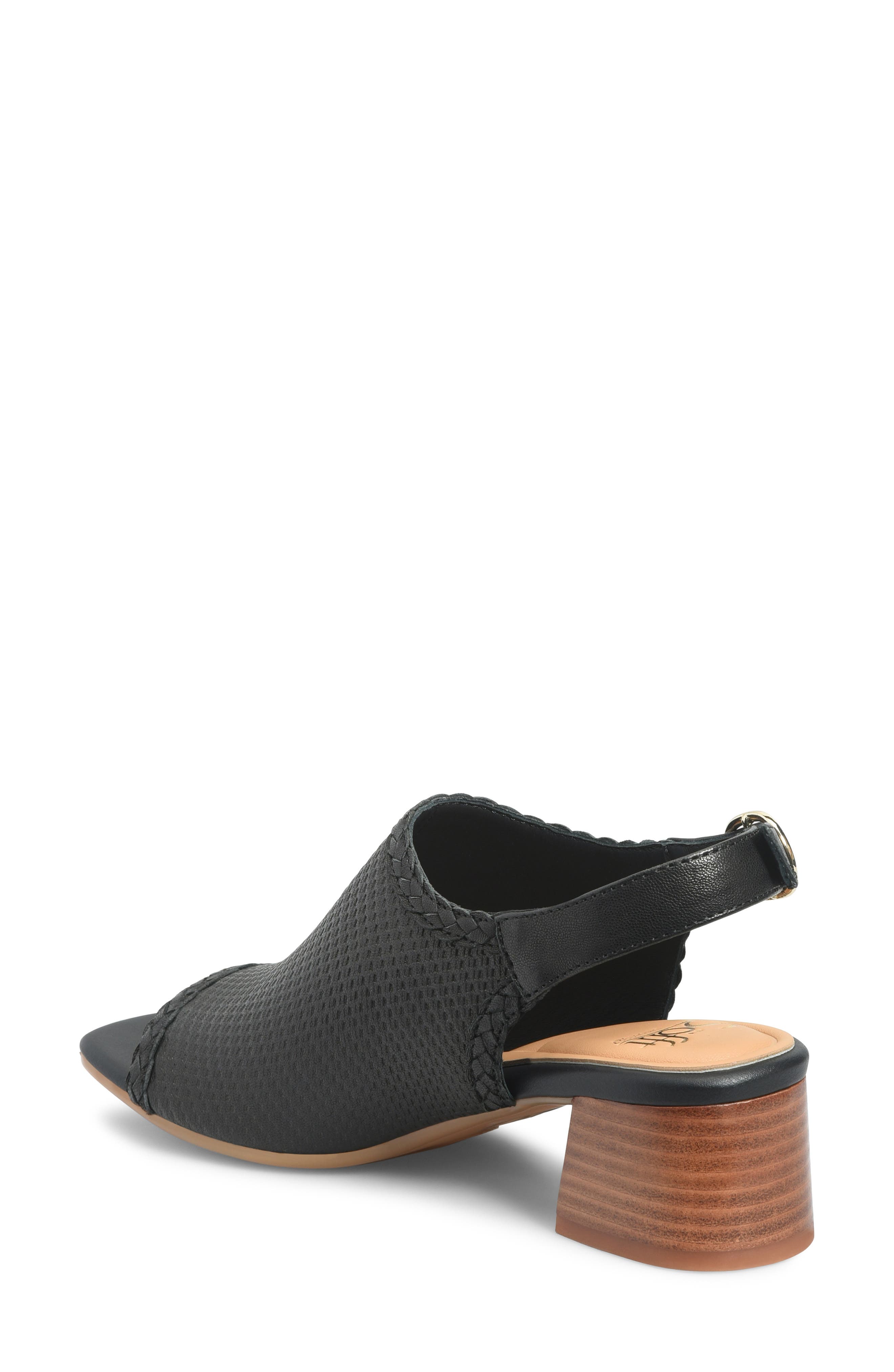 Söfft Lois Slingback Sandal, Alternate, color, Black