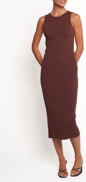 Petal & Pup Hollis Sleeveless Rib Midi Dress