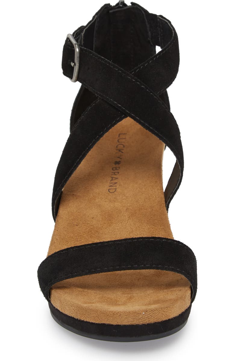 Lucky Brand Kenadee Wedge Sandal, Alternate, color,