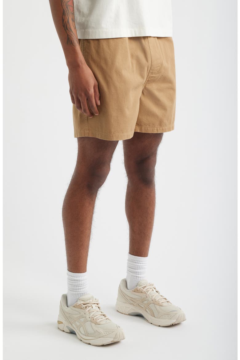 Leisure Cotton Twill Shorts, Alternate, color, TAN