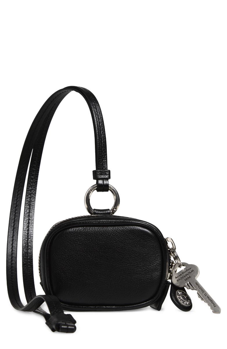 Acne Studios Camero Clip Earbuds Case, Main, color, Black