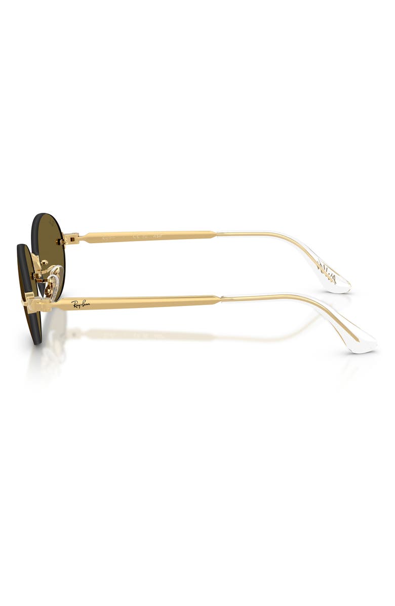 Ray-Ban A$AP Rocky 54mm Oval Sunglasses, Alternate, color, Arista / Dark Brown