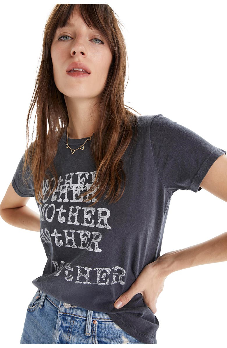 MOTHER Itty Bitty Goodie Goodie Destroyed Cotton Tee, Alternate, color, 