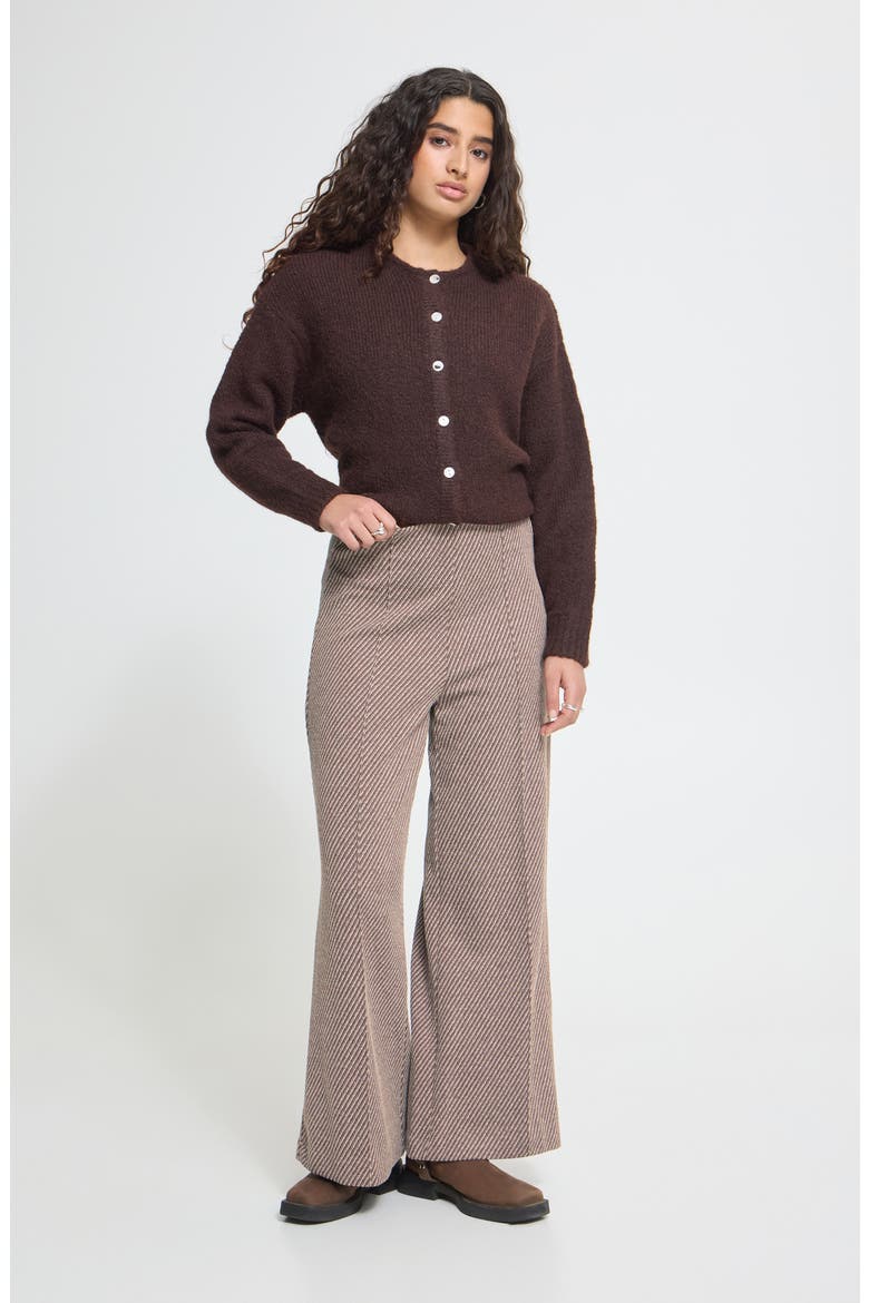 Kate Twillish Wide Leg Pants, Alternate, color, JAVA/ALMOND MILK