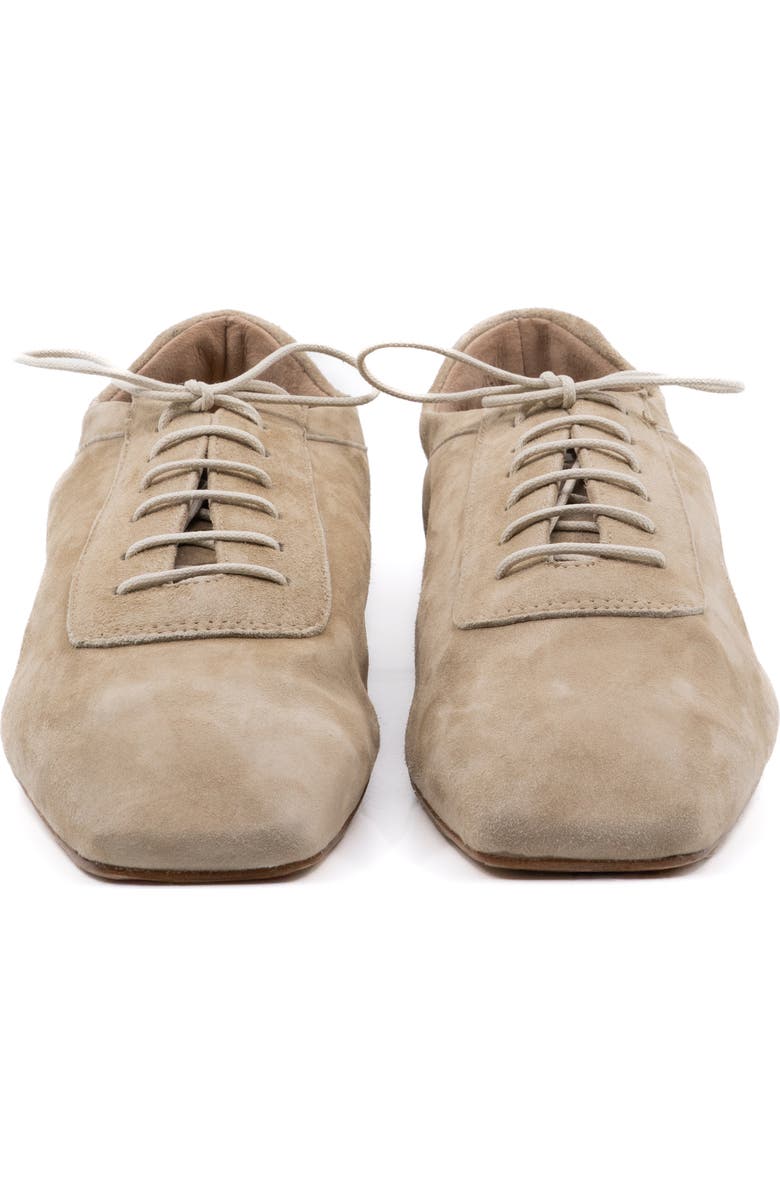 Andrea Gomez Antonia Suede Oxford, Alternate, color, Beige