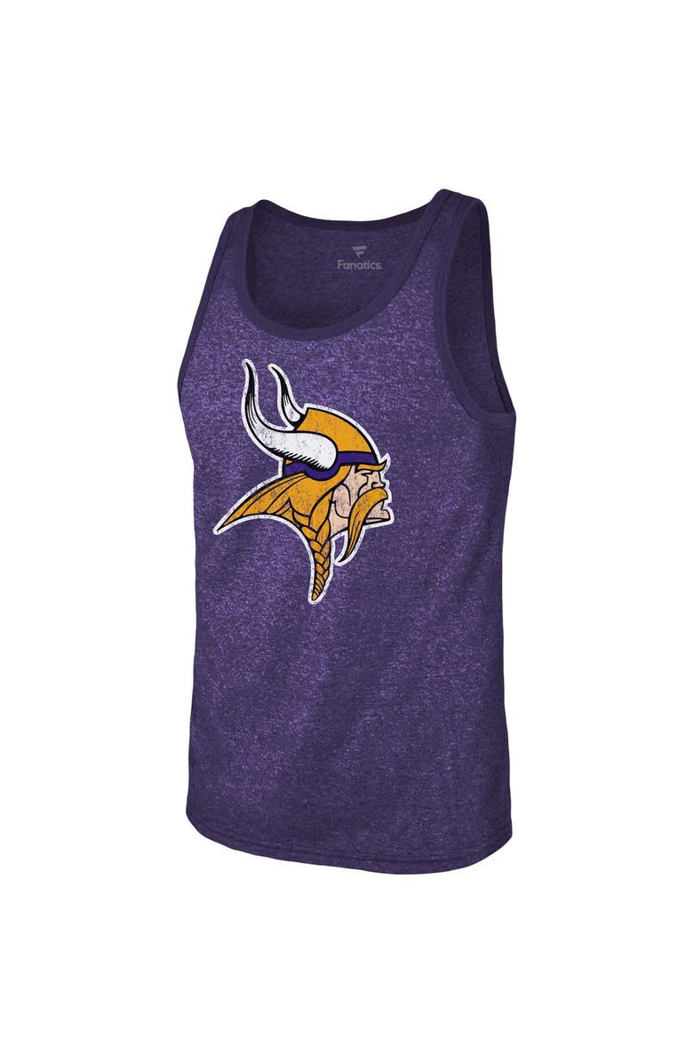 Majestic Threads Men's Majestic Threads Justin Jefferson Purple Minnesota Vikings Name & Number Tri-Blend Tank Top, Alternate, color,