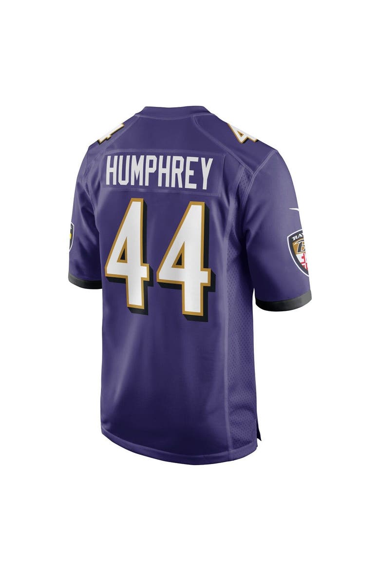 Men's Nike Marlon Humphrey Purple Baltimore Ravens Game Team Jersey, Alternate, color, Purple