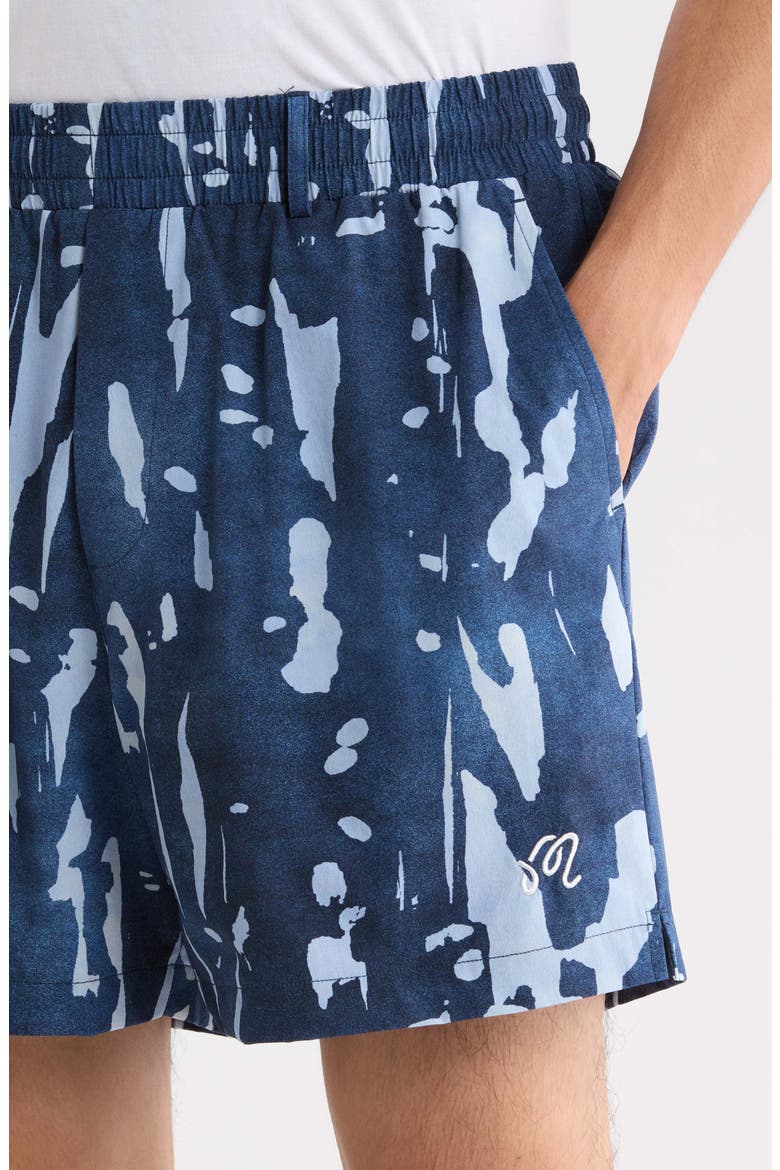 Scooter Inkwash Shorts, Alternate, color, NAVY INK WASH