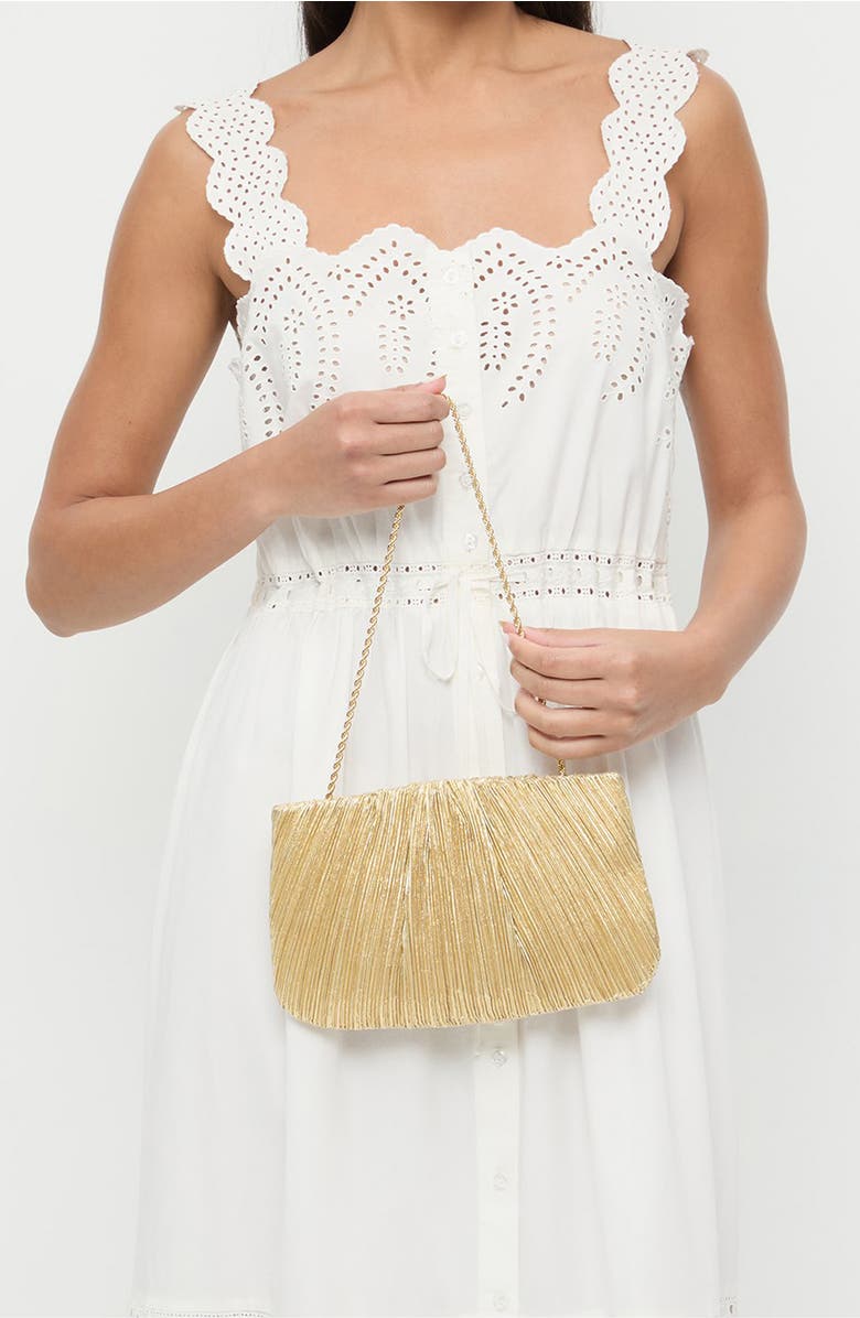 Loeffler Randall Brit Pleated Clutch, Alternate, color,