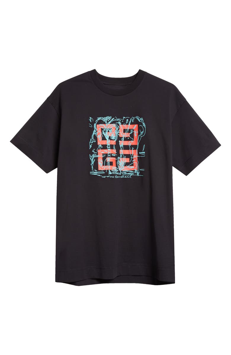 Givenchy Regular Fit 4G Logo Graphic T-Shirt, Alternate, color, Black