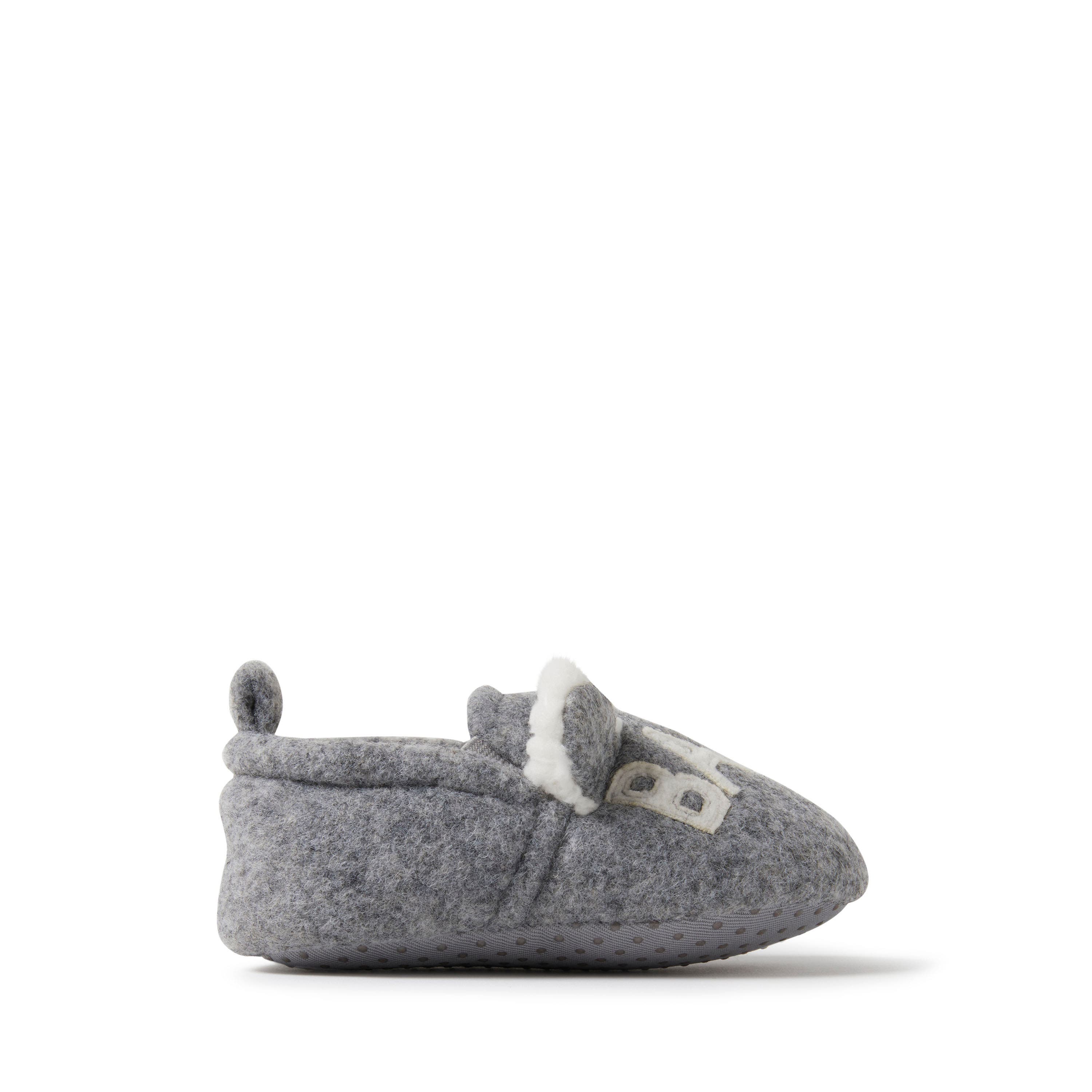 DEARFOAMS Casey Baby Bear Family Scuff Slipper, Alternate, color, Light Heather Grey