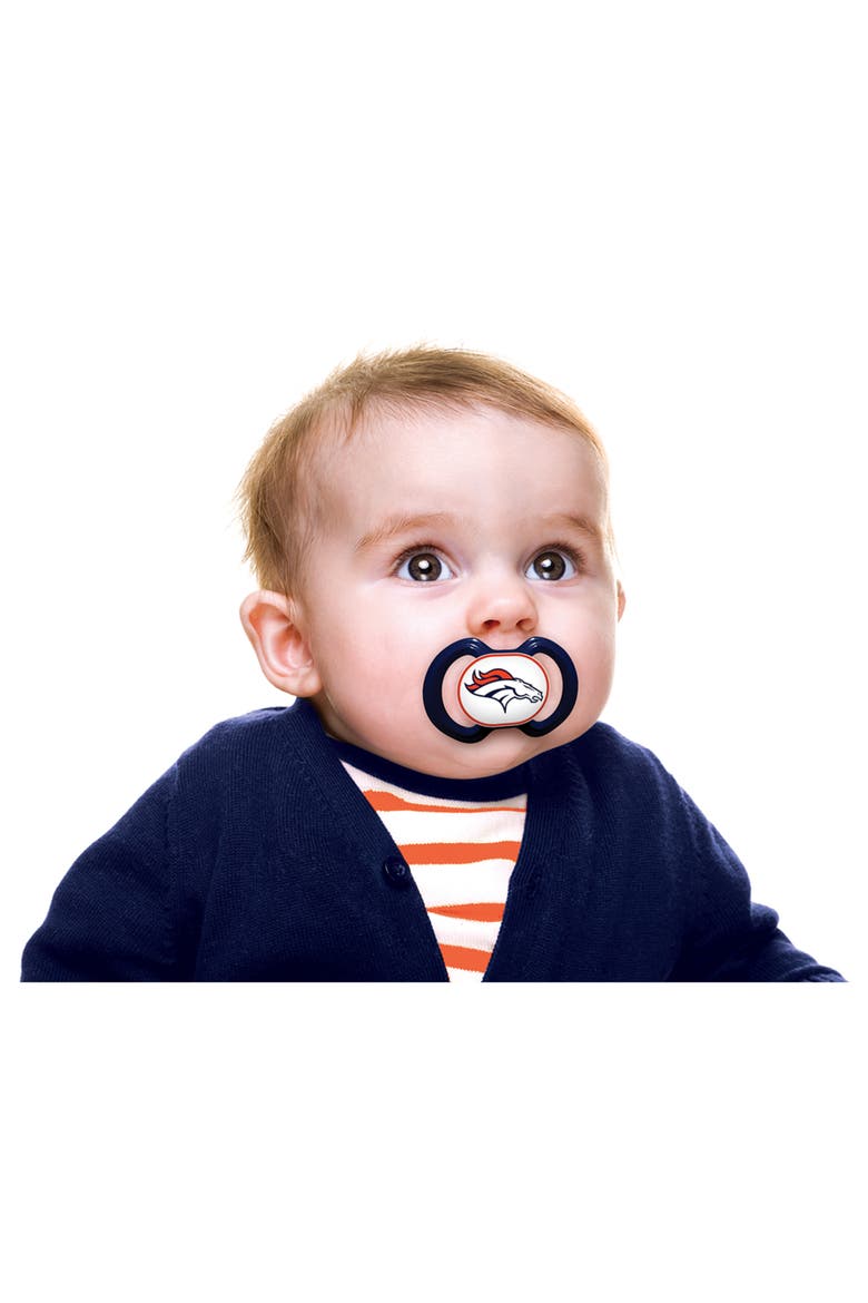 Denver Broncos Pacifier 2-Pack, Alternate, color, Multicolor
