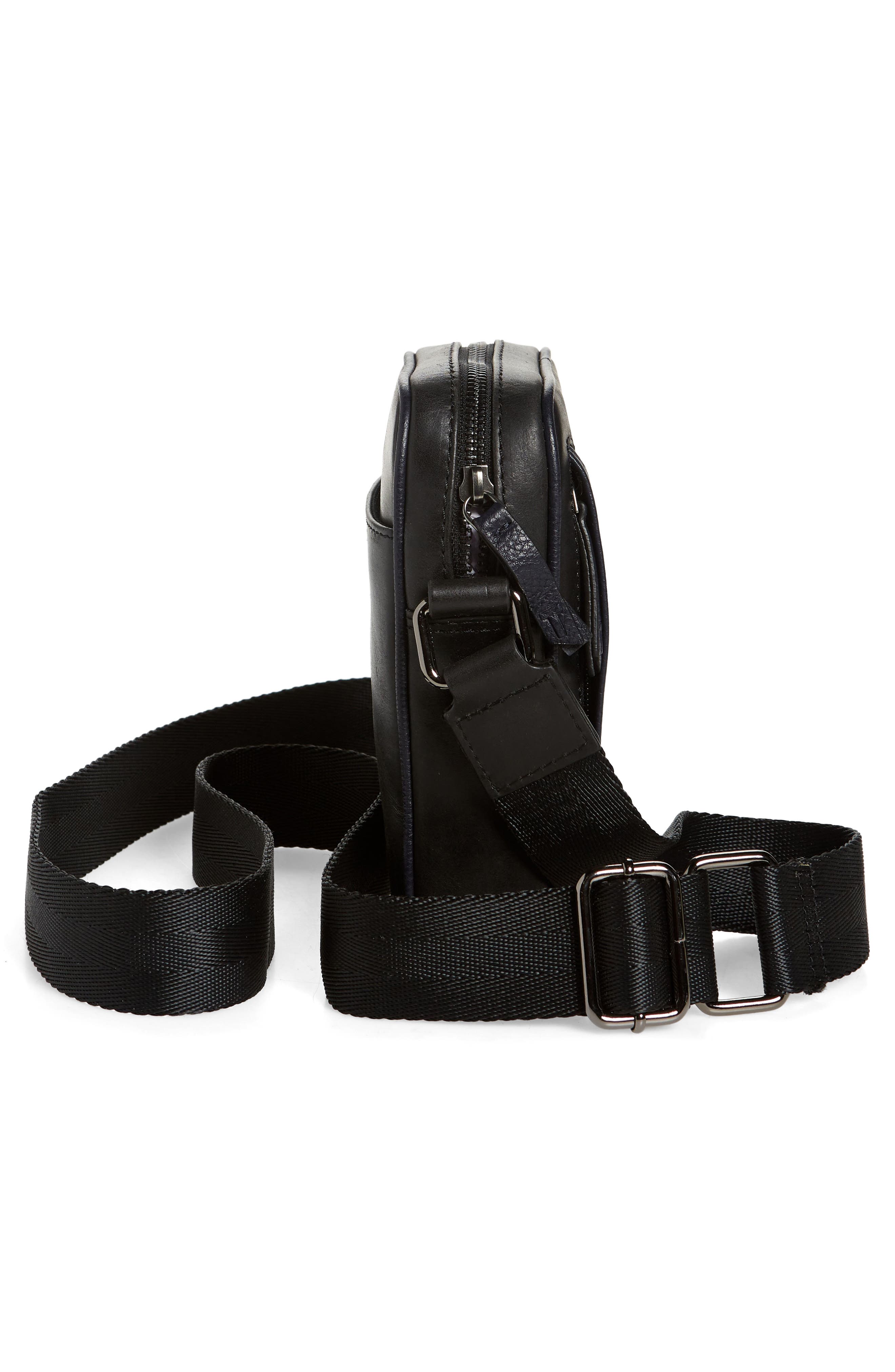 Ted Baker London Rayson Waxed Leather Crossbody Bag, Alternate, color, 