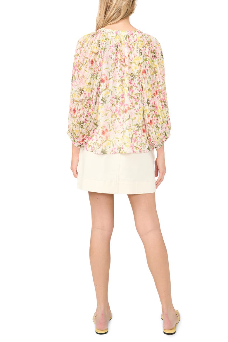 Floral Button-Up Shirt, Alternate, color, RASPBERRY SORBET