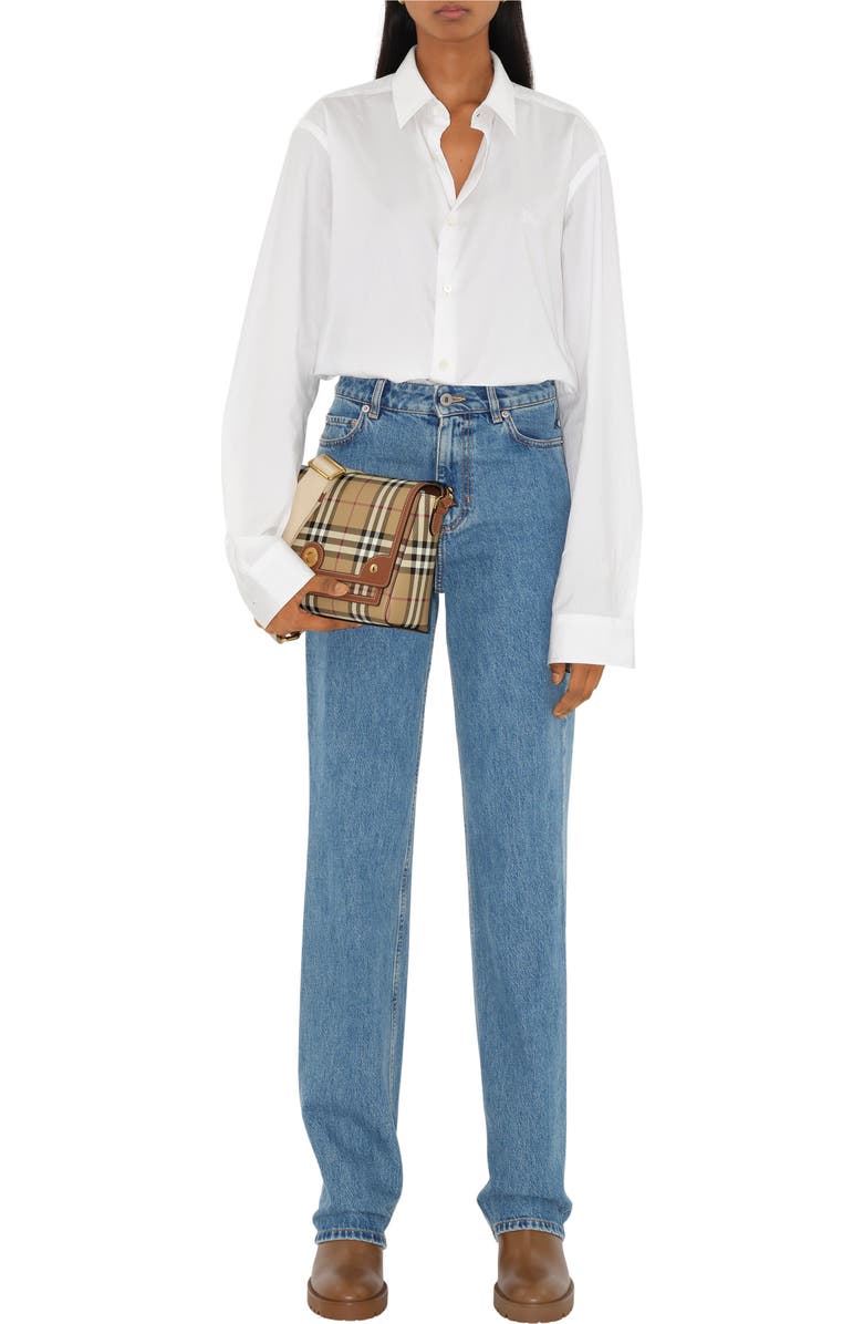 Burberry Note Bag, Alternate, color, Archive Beige/Briar Brown