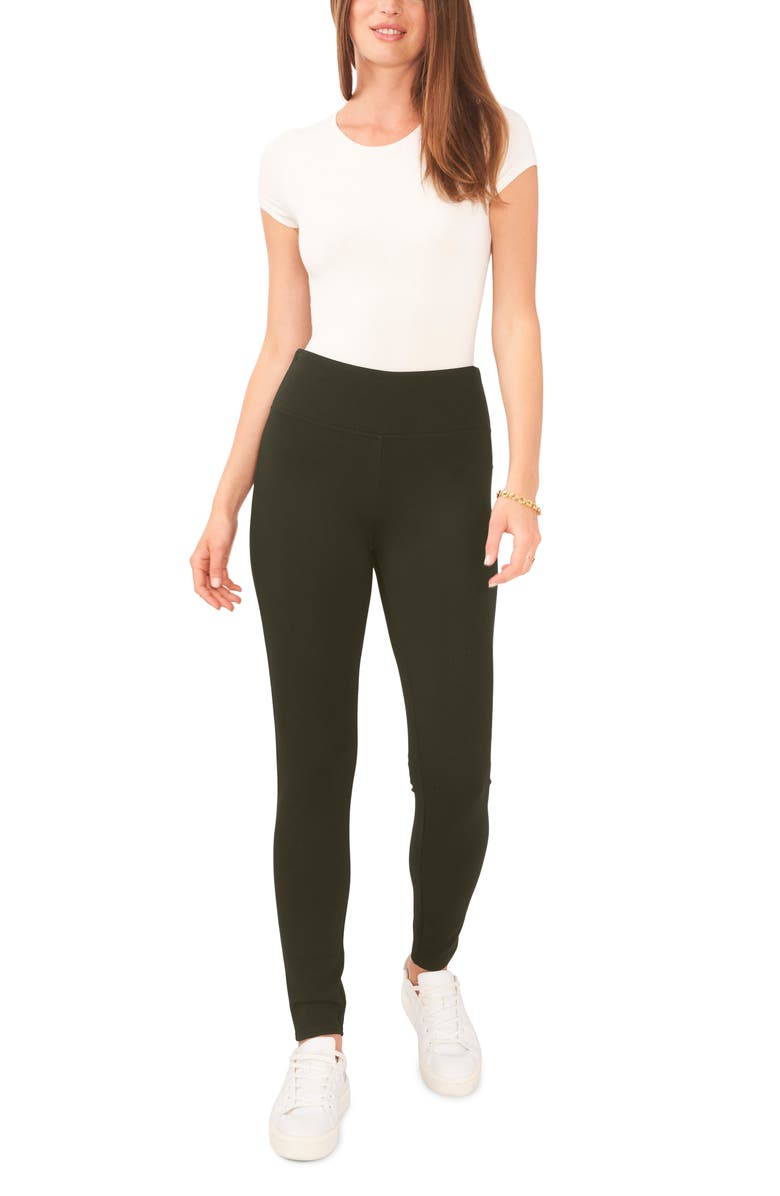 Vince Camuto Ponte Leggings, Alternate, color, Pine Forest