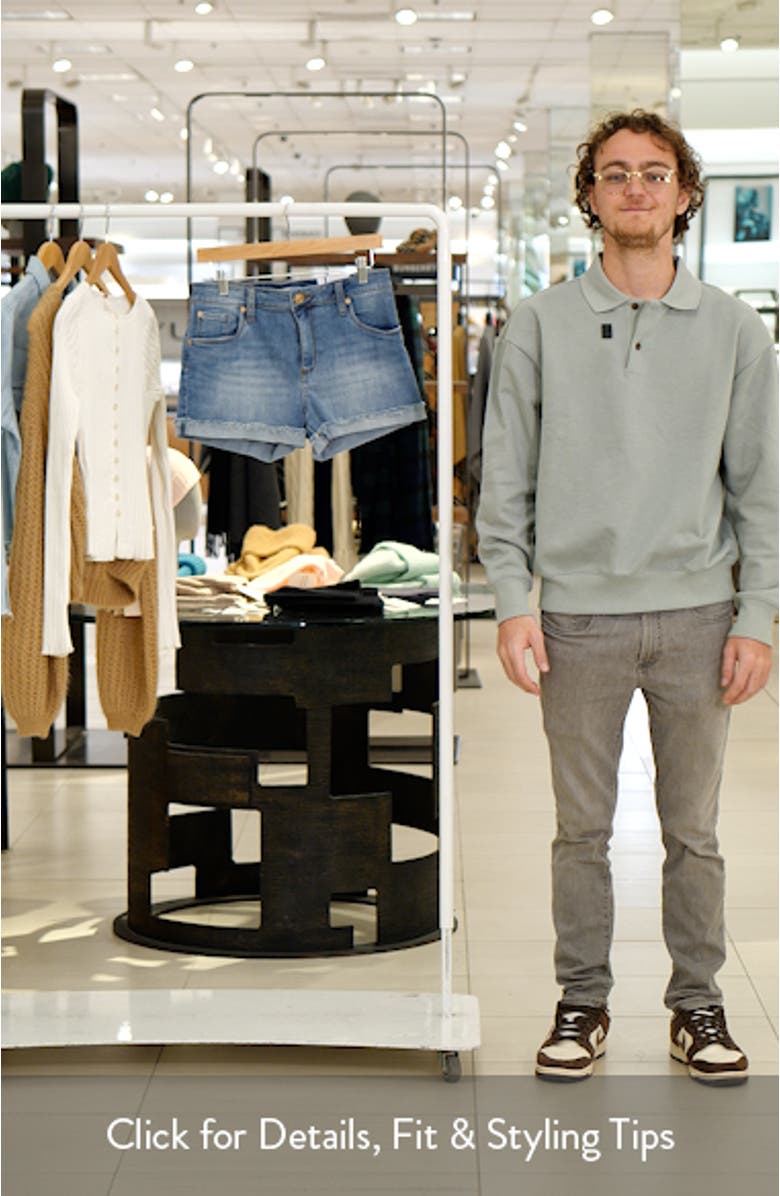 Molly High Waist Boyfriend Denim Shorts, sales video thumbnail