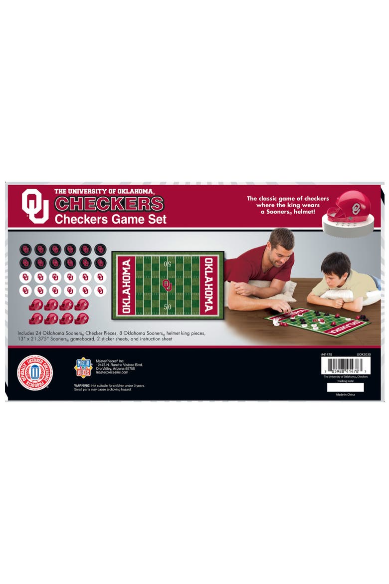 Oklahoma Sooners Checkers Board Game, Alternate, color, Multicolor
