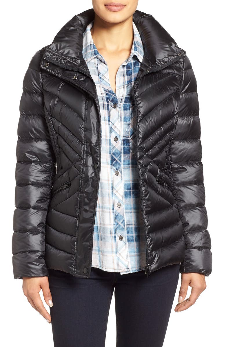 Halogen<sup>®</sup> Hooded Quilted Down Jacket, Main, color,