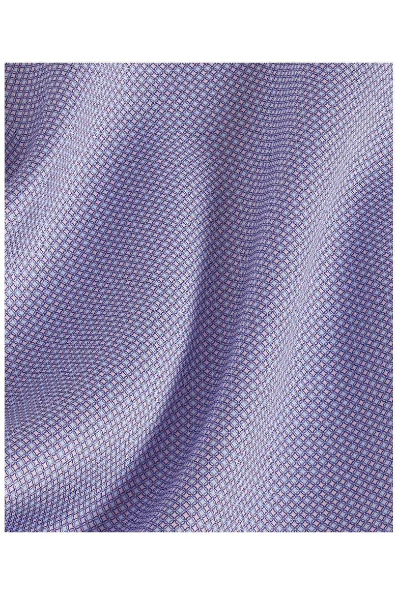 Trim Fit Microgeometric Print Dress Shirt, Alternate, color, PURPLE/ BLUE