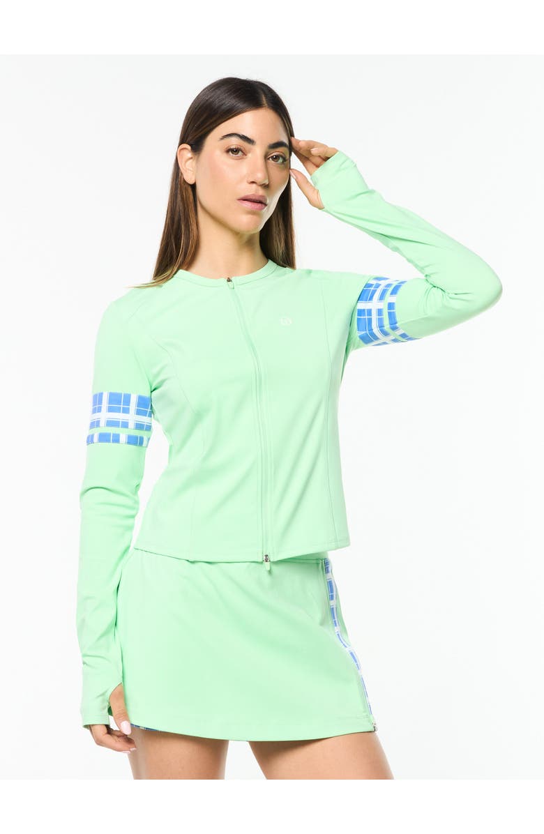 Sergio Tacchini Lara Contour Jacket, Main, color, Green Ash