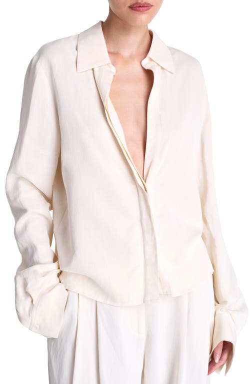 Twp Button Me Up Shirt In Bone