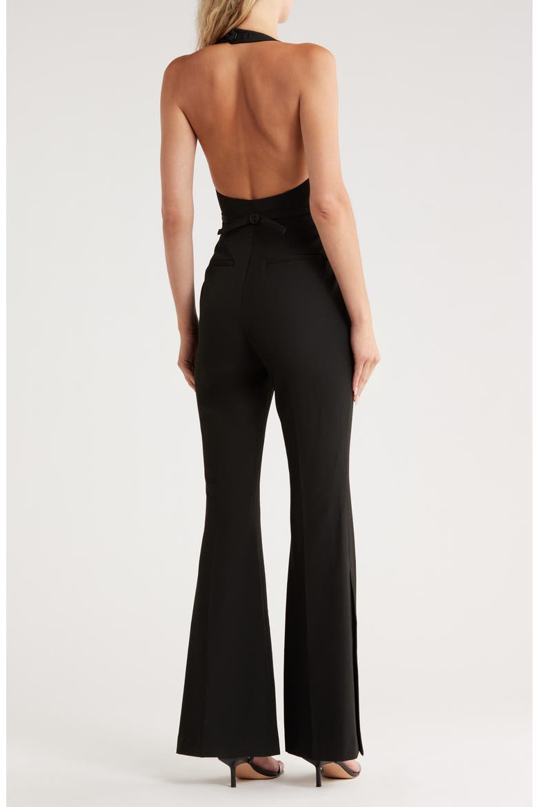 Woodson Halter Jumpsuit, Alternate, color, BLACK