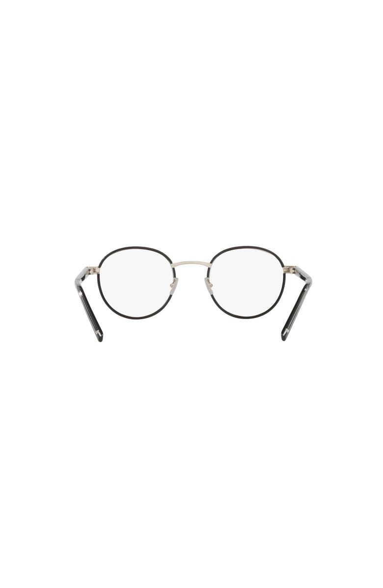 Saint Laurent 49mm Round optical glasses, Alternate, color, Black