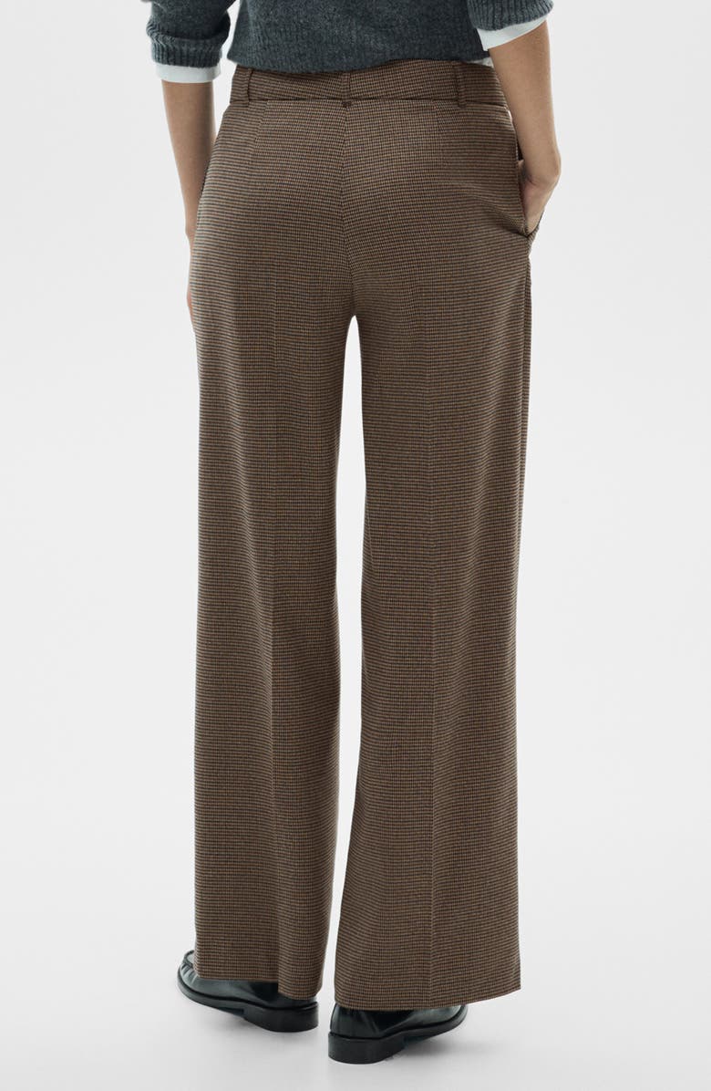 MANGO Carlosw Straight Leg Pants, Alternate, color, Brown/ Blue