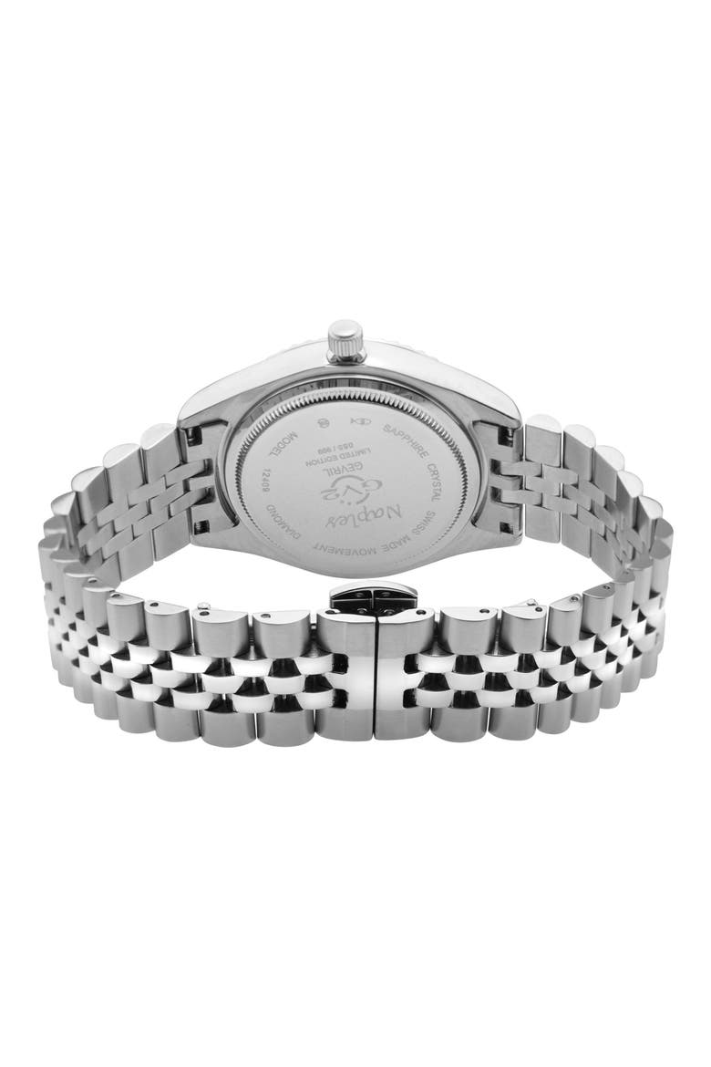 Naples Swiss Diamond Watch, 34mm - 0.146ct., Alternate, color, SILVER