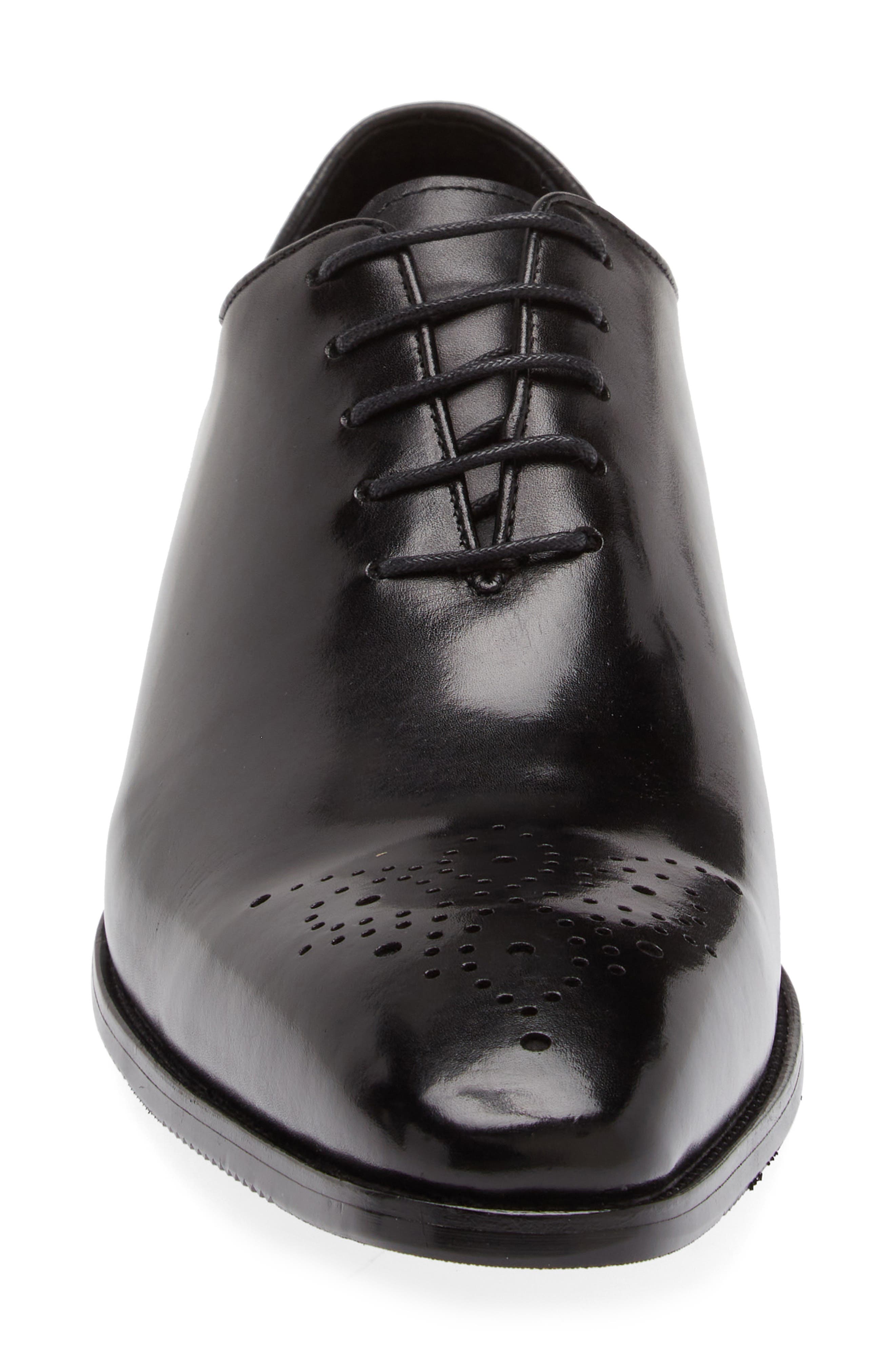 Maison Forte Kyoto Wholecut Leather Oxford, Alternate, color, Black