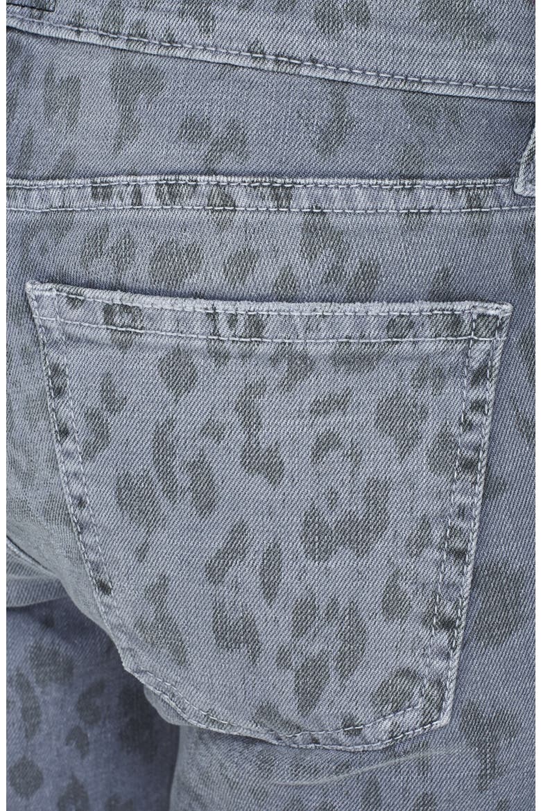'The Ankle Skinny' Print Jeans, Alternate, color, WASHED BLACK LEOPARD