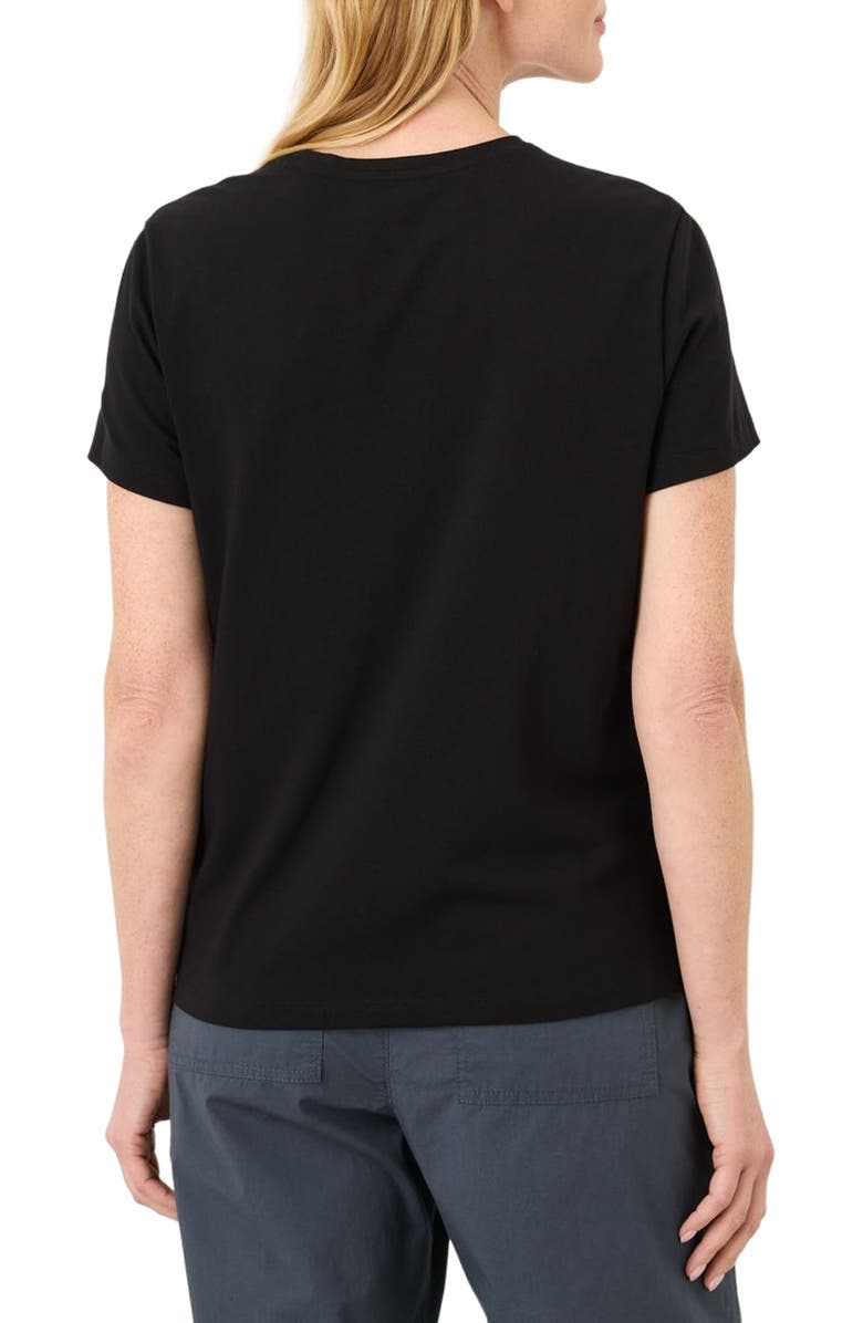 Pact Luxe Essential Crewneck Tee Made With Organic Cotton, Alternate, color, Black