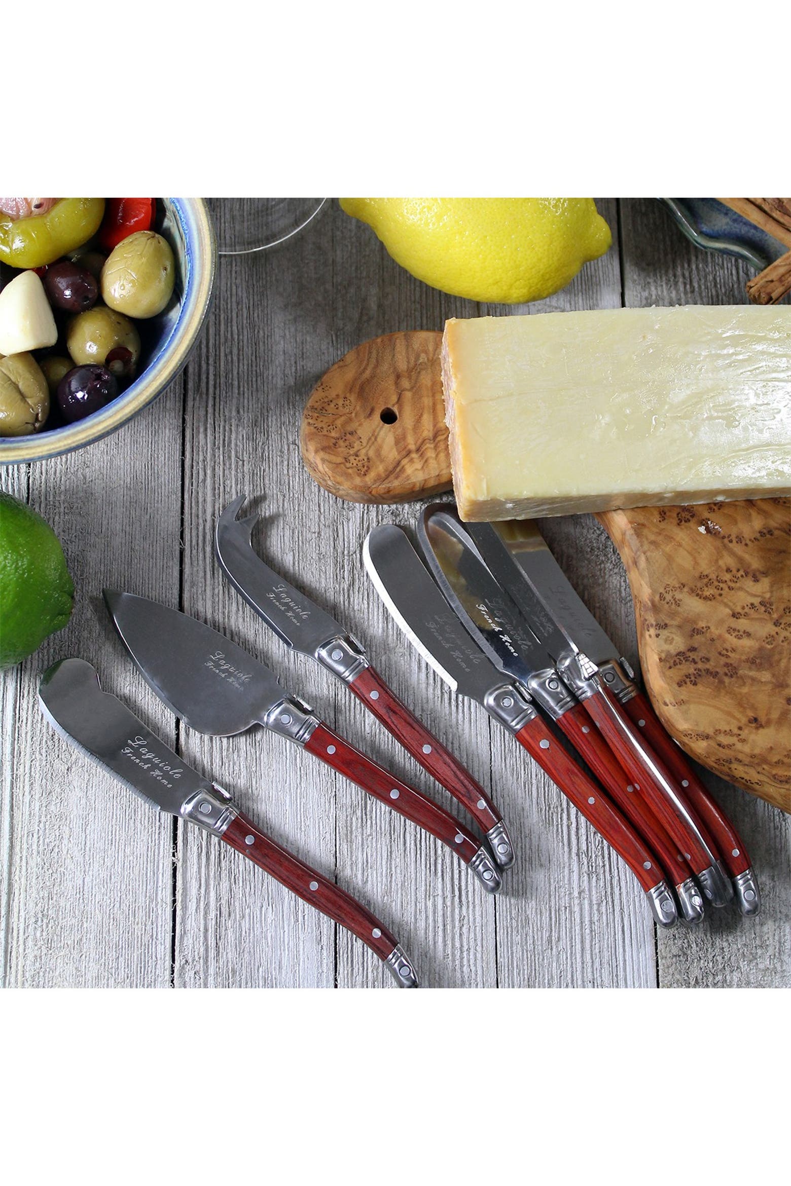 FRENCH HOME 7-Piece Laguiole Pakkawood Cheese Set | Nordstromrack