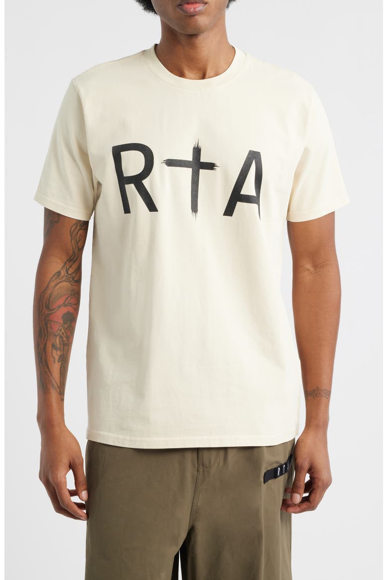 Liam Logo Graphic T-Shirt, Main, color, SAND BLACK
