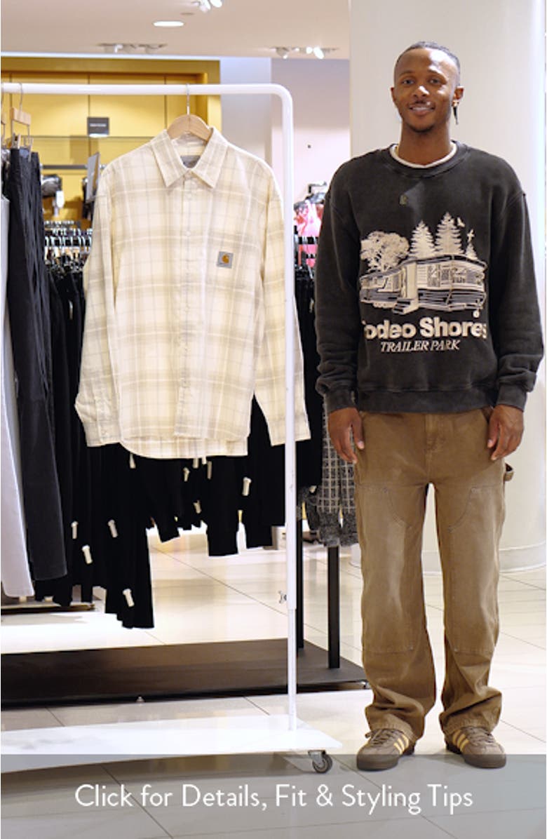 Wilber Check Corduroy Button-Up Shirt, sales video thumbnail