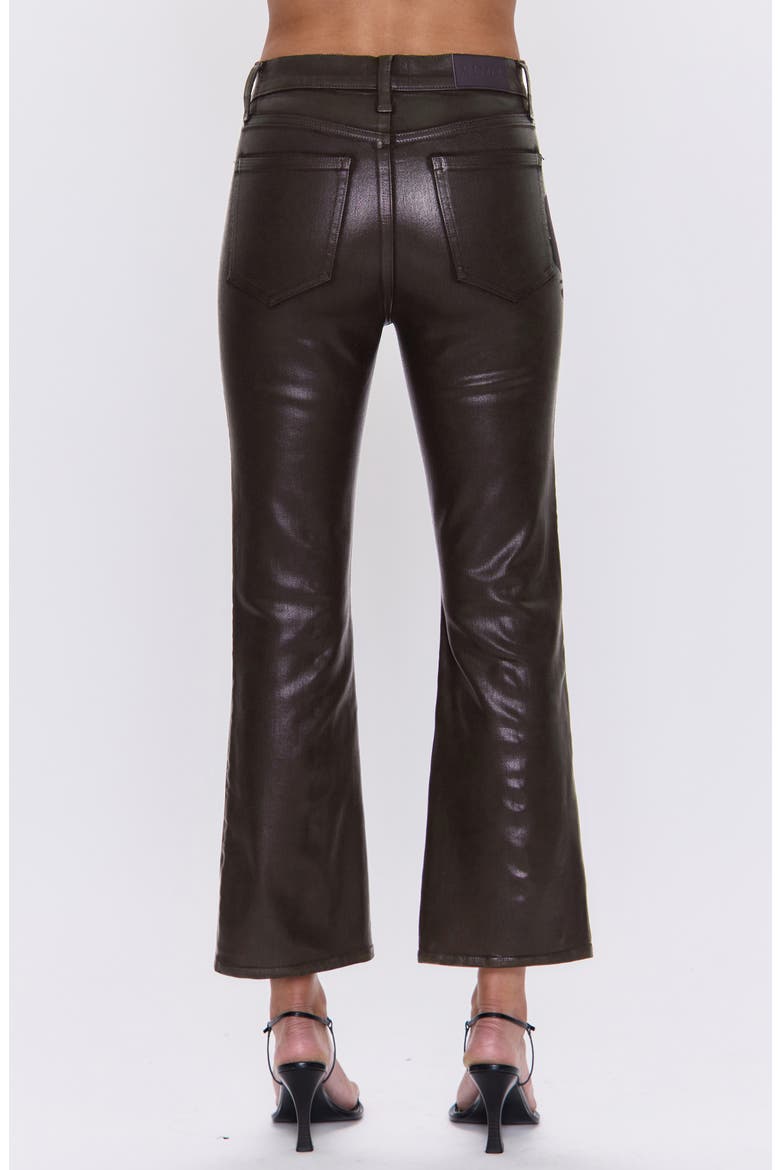 Lennon Coated Ankle Flare Jeans, Alternate, color, COATED MOCHA
