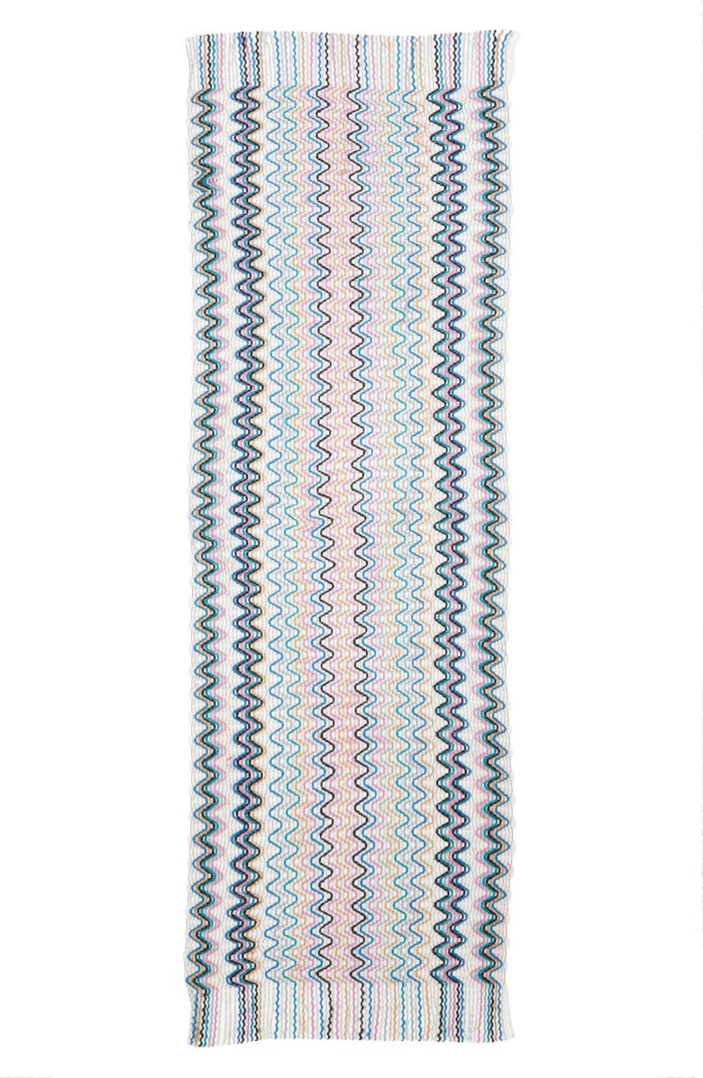 Missoni Zigzag Fringe Scarf, Main, color, 0002 Pink Multi