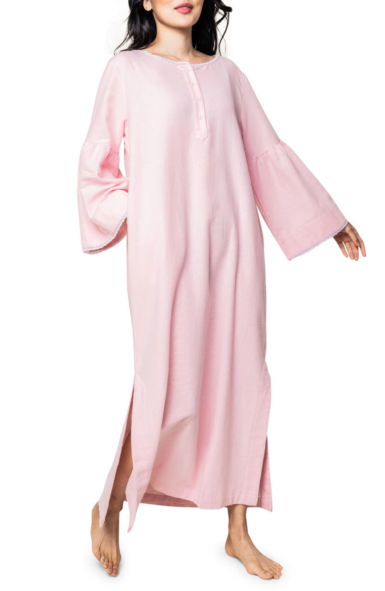 Petite Plume Cotton Flannel Nightgown, Main, color, 