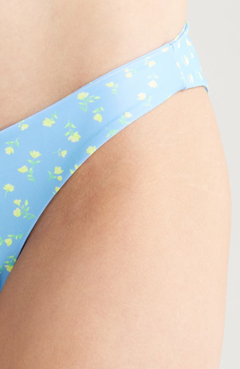 Kulani Kinis Minimalist Bikini Bottoms, Alternate, color, Lemon Bloom