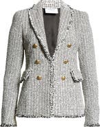 Akris punto Fringe Tweed Blazer