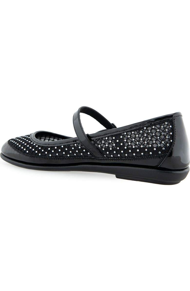 Aerosoles Baylee Mesh Mary Jane Flat, Alternate, color, Crystal/ Black Mesh Fabric