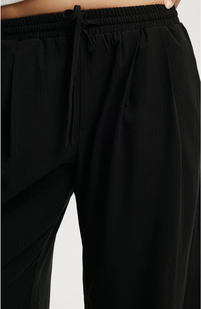 Cotton On Women's Luis Pull On Suiting Pant, Alternate, color, Black Pinstripe